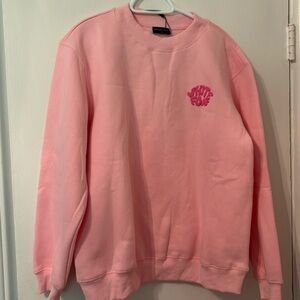 Brand new White Fox Boutique pink crew neck